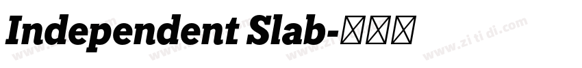 Independent Slab字体转换 Independent Slab字体转换